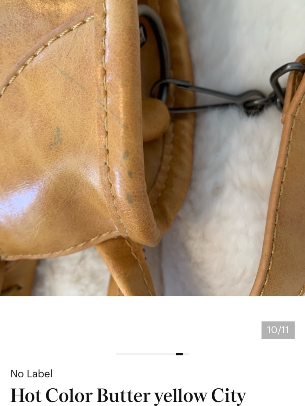Butter Yellow Women’s City Tote handbag - Picture 7 of 8